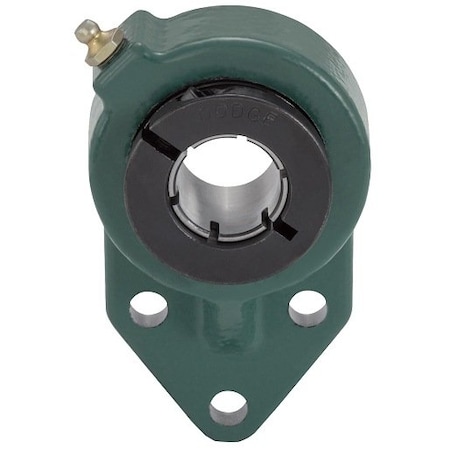 Dodge Industrial Flange Block Bearing; 3 Bolt Flange Bracket; 1 in. Bore; 1-1/8 in. Bolt Spacing; 1 Piece Solid FB-DL-100